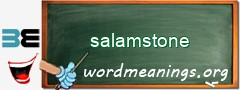 WordMeaning blackboard for salamstone
